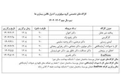 کارگاه های تخصصی گروه بیولوژی و کنترل ناقلین بیماری ها